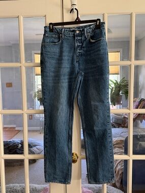 Good American Straight-Leg Midwash Women’s Jeans